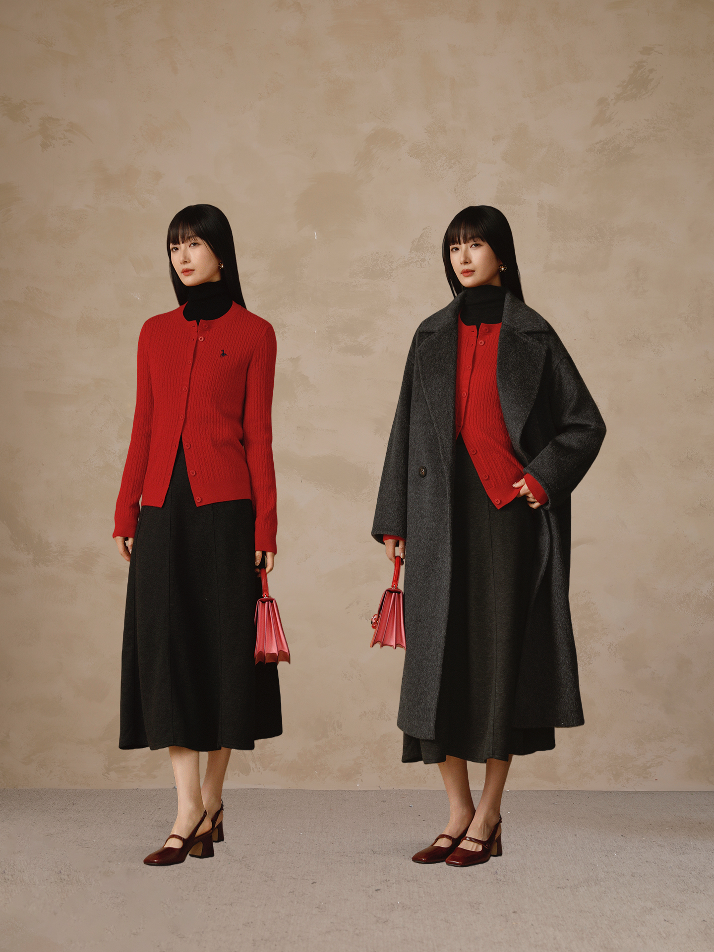 Soft Woolen Knitted Cardigan W - Embroidery Moisturizer ulasan dan harga