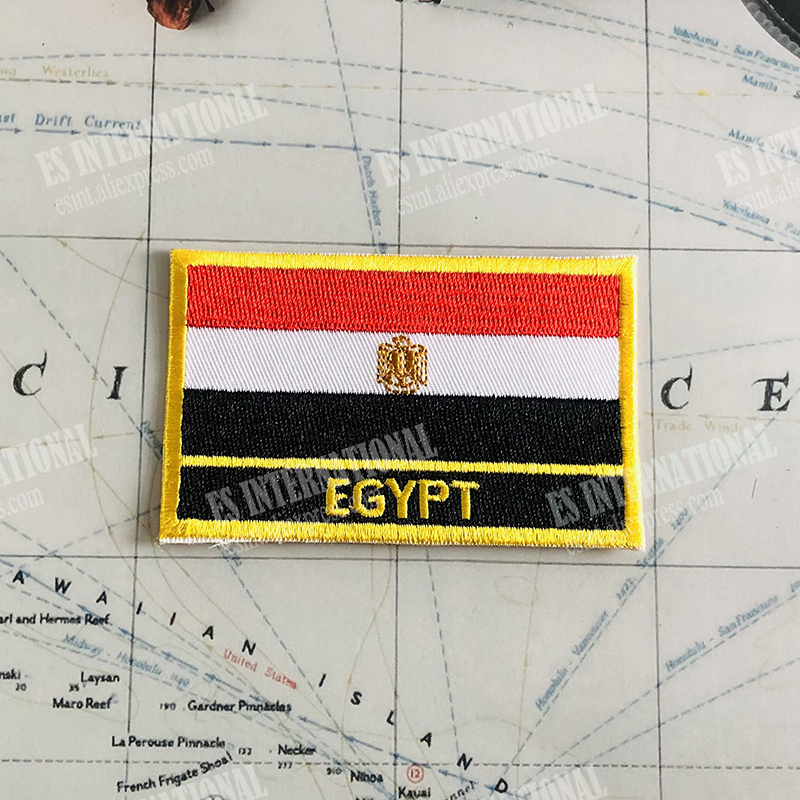 EGYPT  National Flag Embroider - Embroidery In Egypt ulasan dan harga