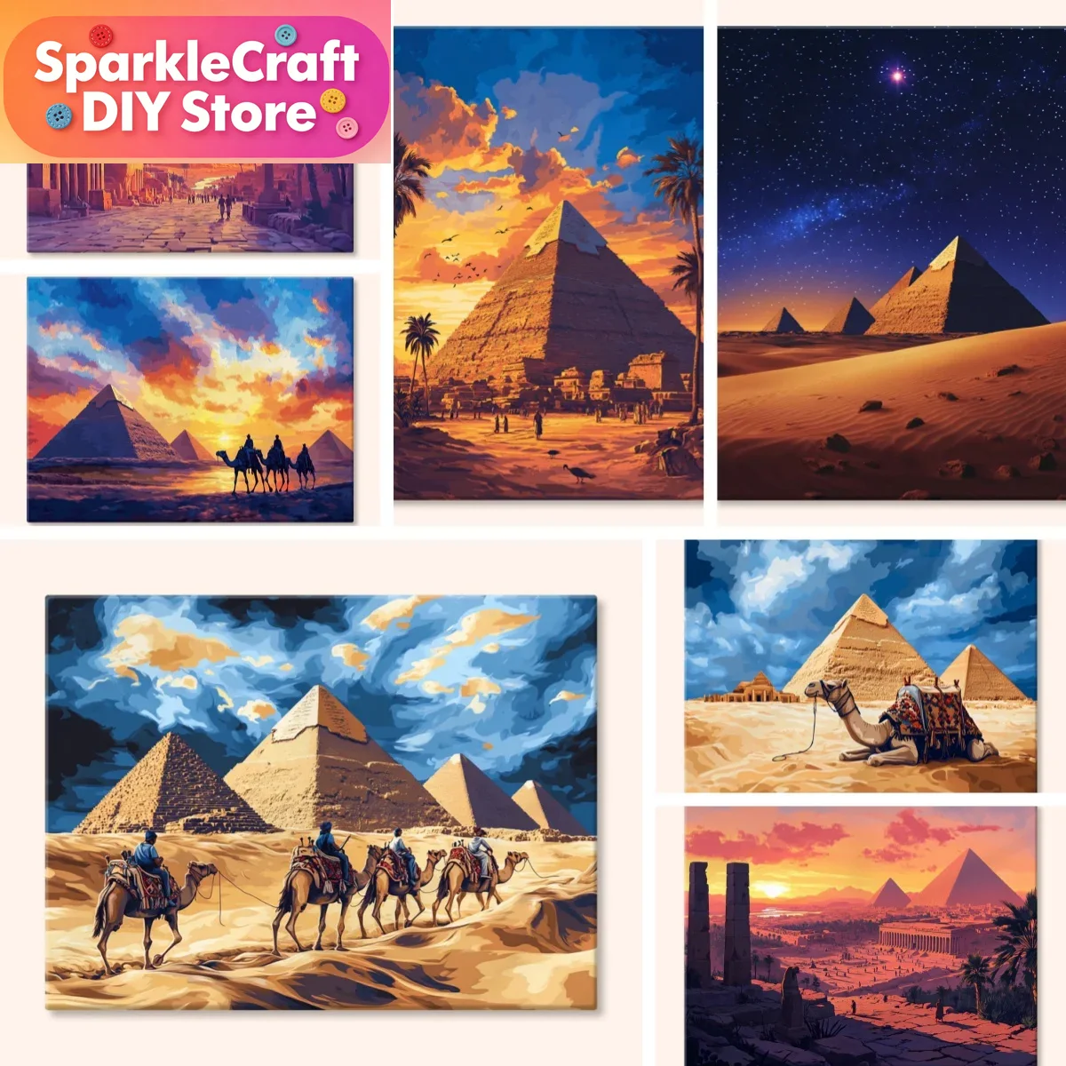 1pc frameless Diamond Painting - Embroidery In Egypt ulasan dan harga