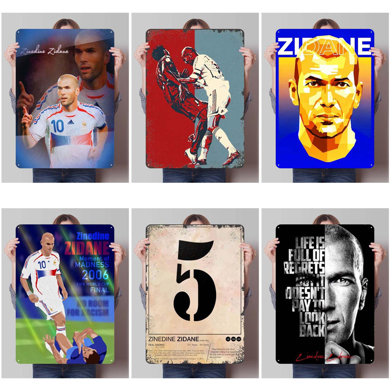 Zinedine Zidane Poster Footbal - Embroidery Studio ulasan dan harga