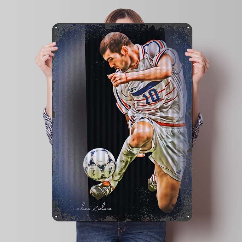 Zinedine Zidane Poster Footbal - Embroidery Studio ulasan dan harga