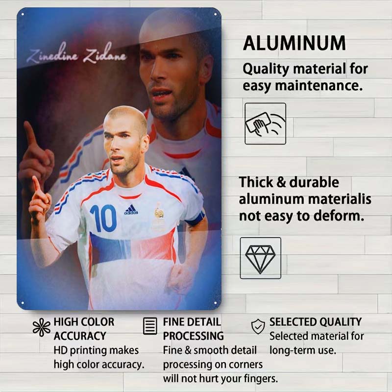 Zinedine Zidane Poster Footbal - Embroidery Studio ulasan dan harga