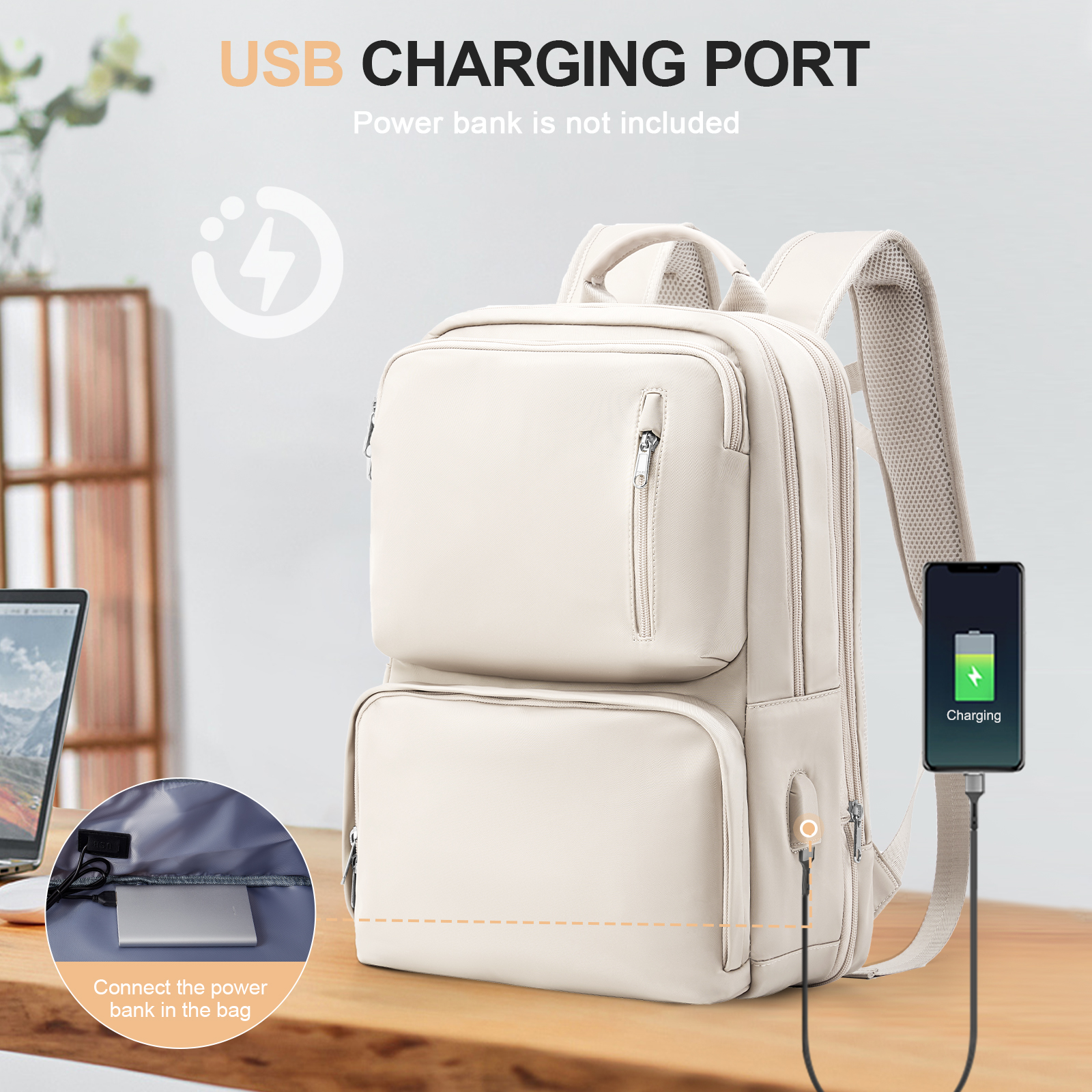 Female Backpacks for Universit - Embroidery University ulasan dan harga