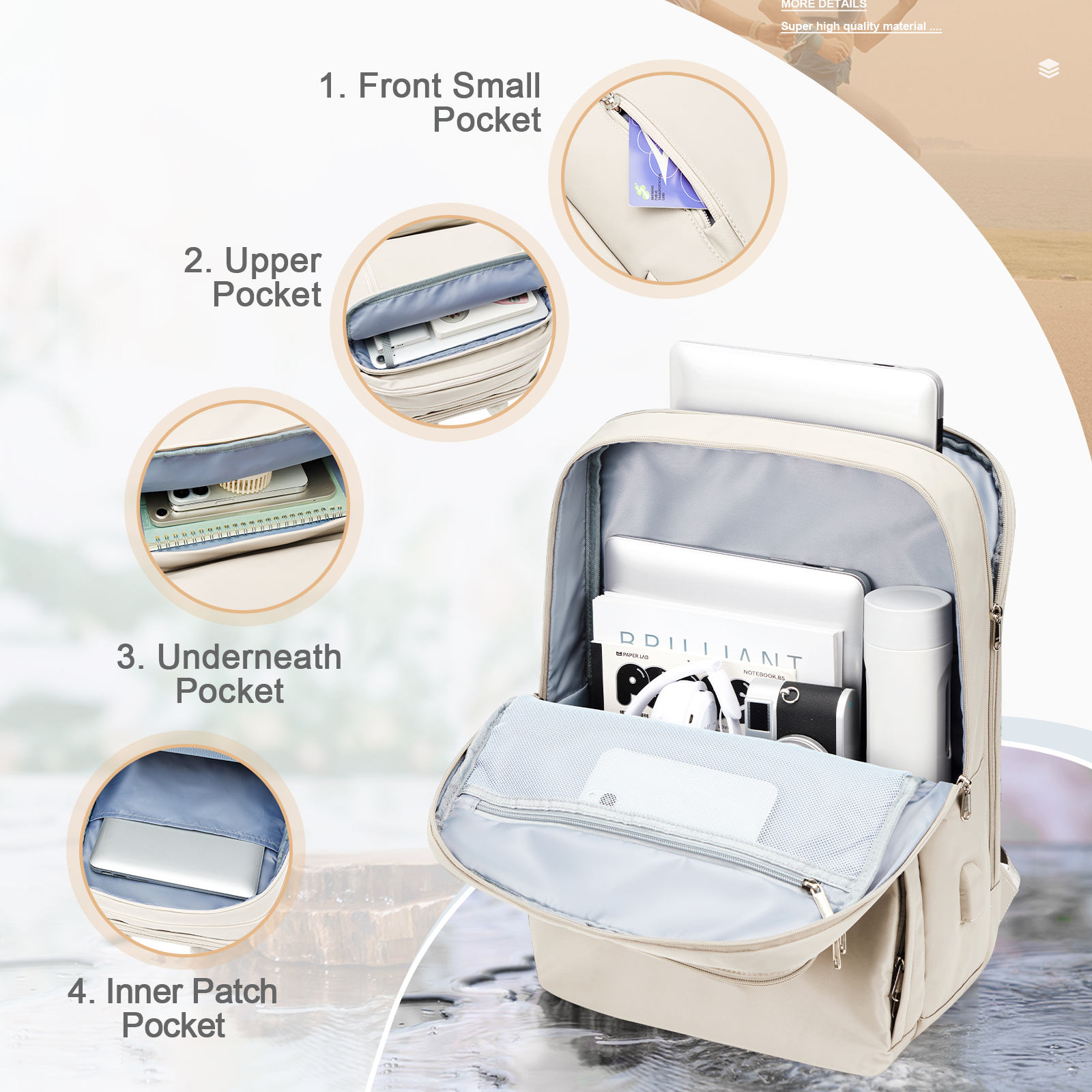 Female Backpacks for Universit - Embroidery University ulasan dan harga