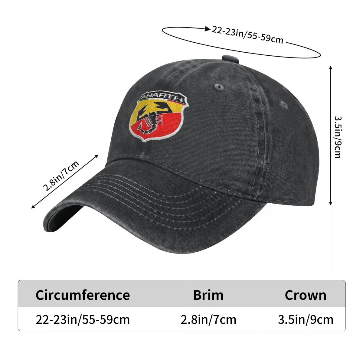 Abarth Scorpion Denim Baseball - Embroidery University ulasan dan harga
