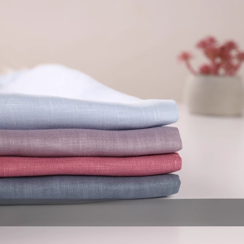 100% Pure Linen Ramie Summer D - Linen Fabric Natural ulasan dan harga