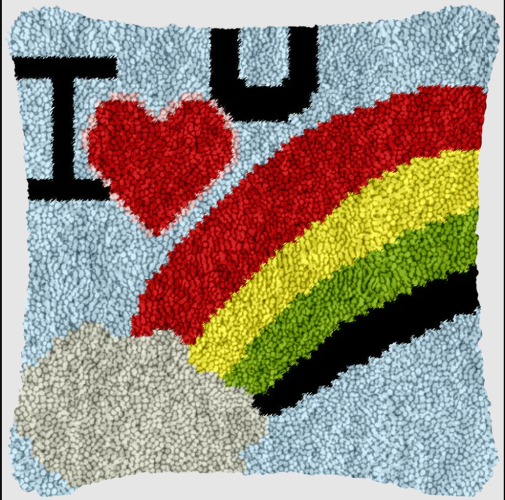 LOVE Pattern Cushion Smyrna Bu - Embroidery Meaning ulasan dan harga