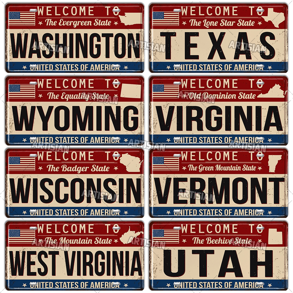 Artisian USA US License Plate  - Embroidery Studio ulasan dan harga