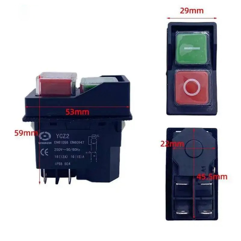 110V/220V  YCZ2 Electromagneti - Embroidery Red ulasan dan harga