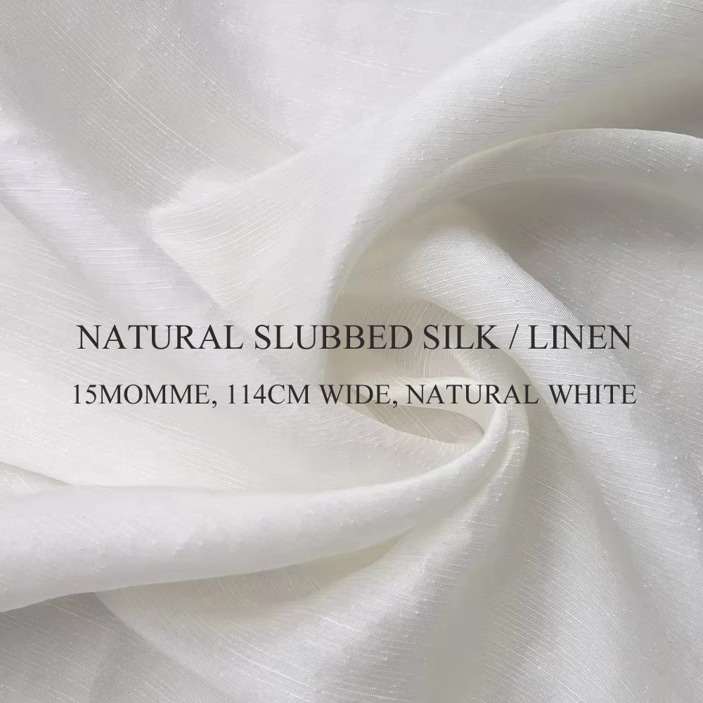 Mulberry Silk Linen 45'' Wide  - Linen Fabric Natural ulasan dan harga
