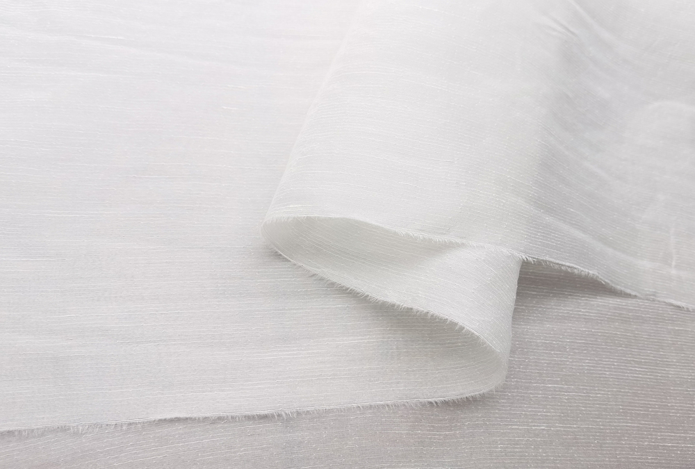 Mulberry Silk Linen 45'' Wide  - Linen Fabric Natural ulasan dan harga