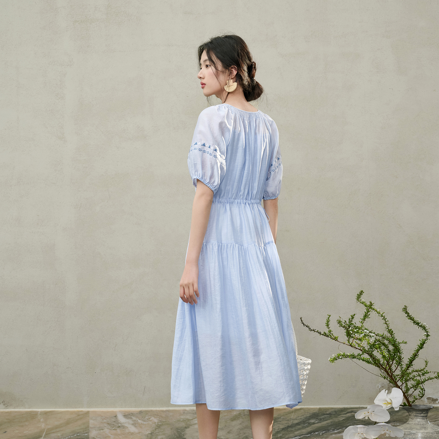 SENTUBILA Women's Boho Two-Pie - Embroidery Class ulasan dan harga