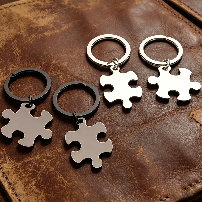 2pcs Stainless Steel Puzzle Ke - Embroidery Alphabet ulasan dan harga