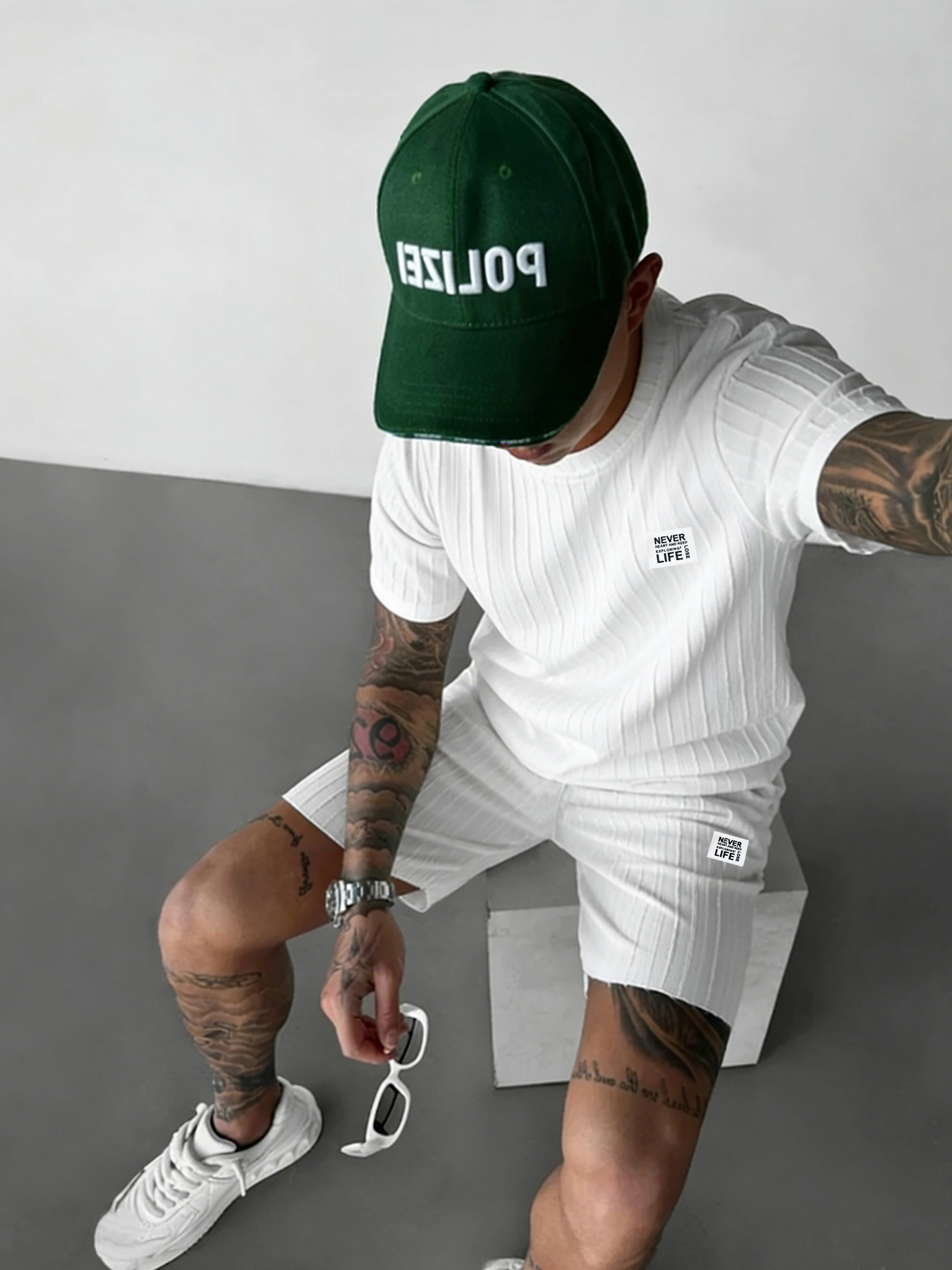 Men's Textured “Never Lose You - Embroidery Men Shirt ulasan dan harga