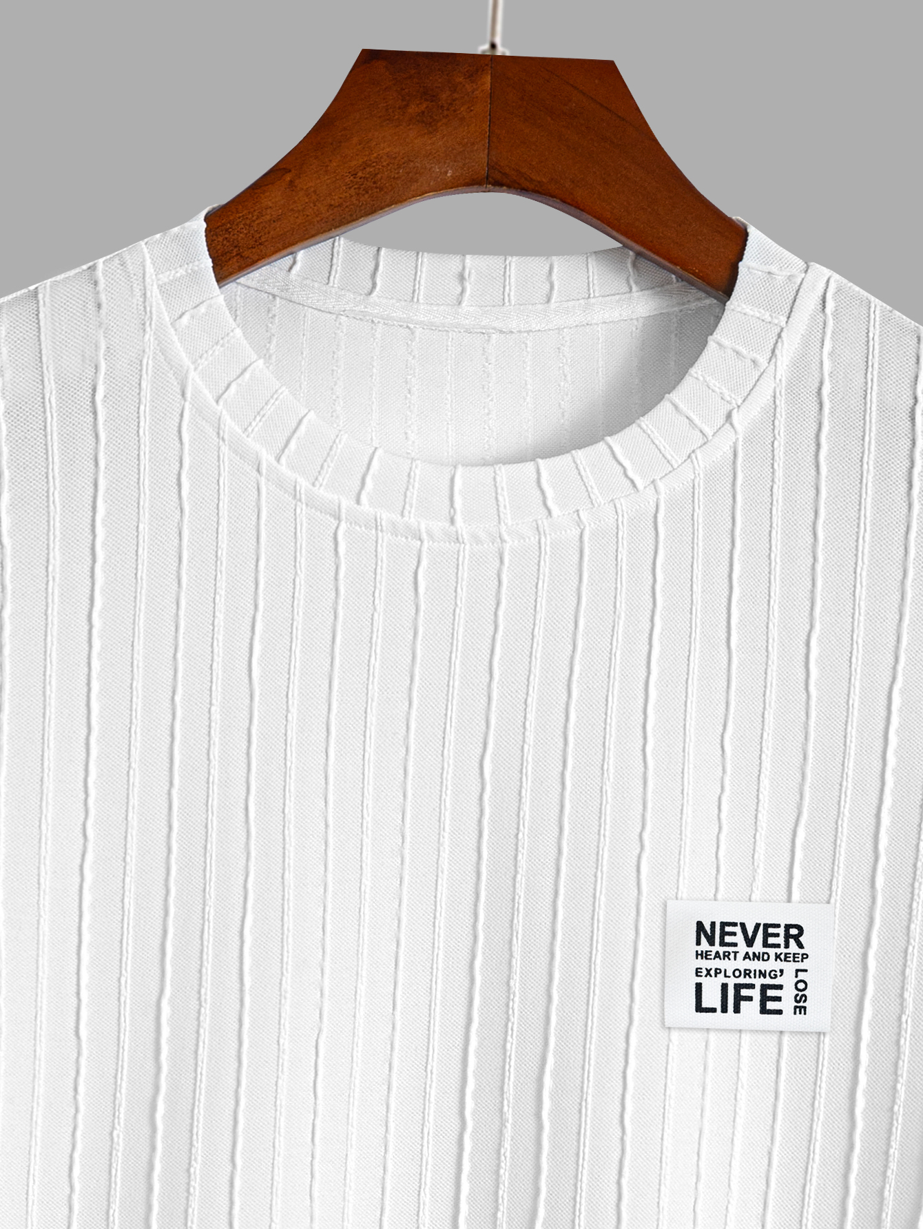 Men's Textured “Never Lose You - Embroidery Men Shirt ulasan dan harga