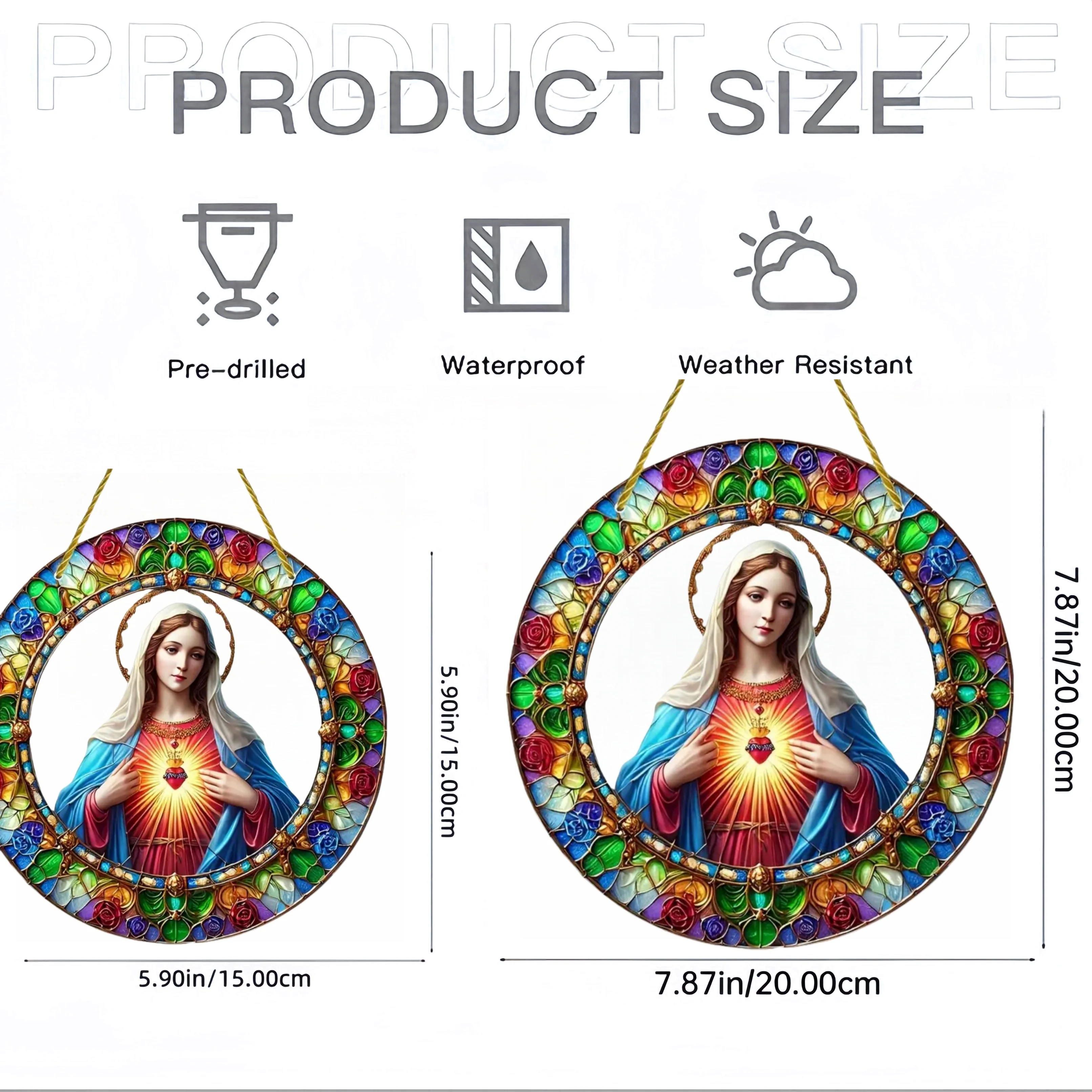 Christian Religion Mary Suncat - Embroidery Water ulasan dan harga