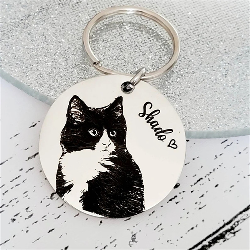 Animal Paw Print Keychain Cust - Embroidery Alphabet ulasan dan harga