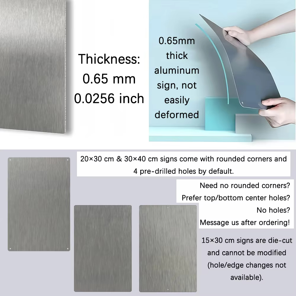 Custom Sign Metal Aluminum Pla - Embroidery Water ulasan dan harga