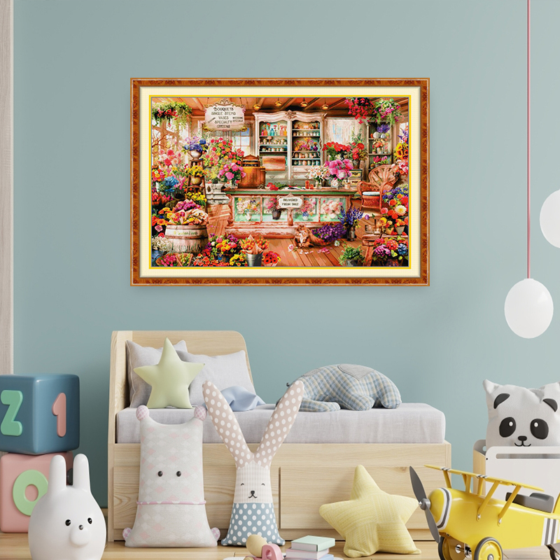 Joy Sunday Flower Shop Pattern - Embroidery Meaning ulasan dan harga