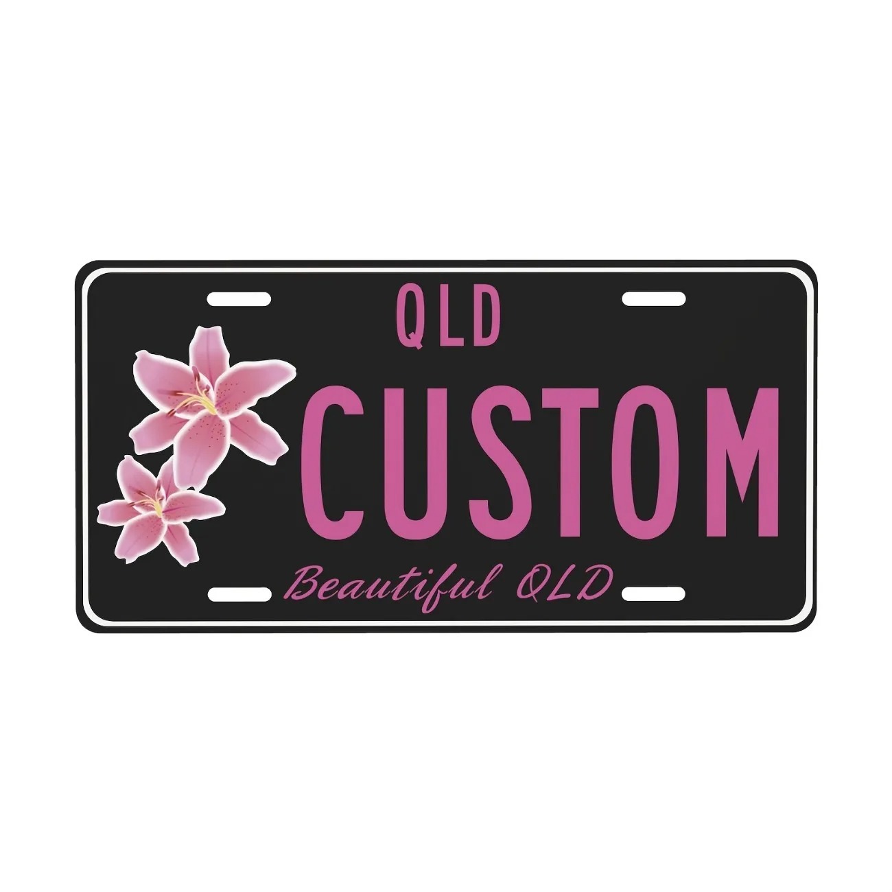 Custom Text Aluminum License P - Embroidery Water ulasan dan harga