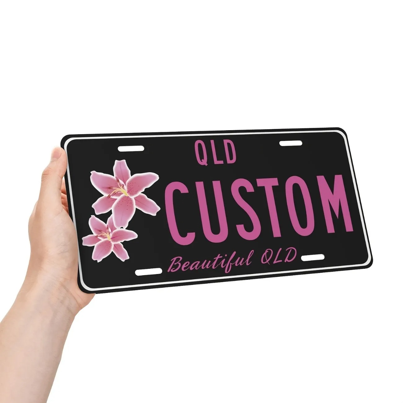 Custom Text Aluminum License P - Embroidery Water ulasan dan harga