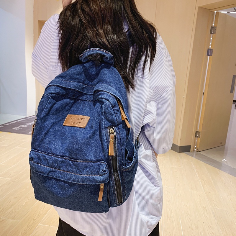 Denim Fashion Backpacks for Sc - Embroidery Kit Pouch ulasan dan harga