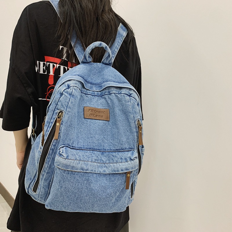 Denim Fashion Backpacks for Sc - Embroidery Kit Pouch ulasan dan harga