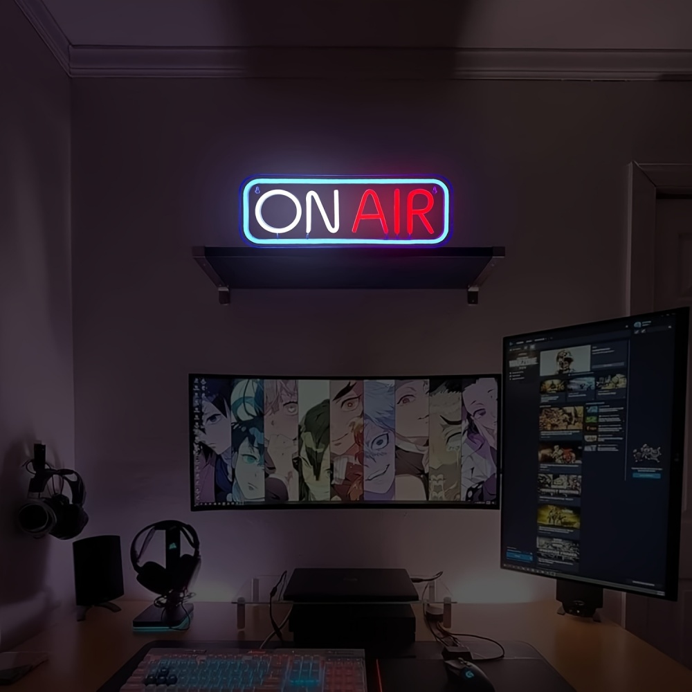 ON AIR Neon Signs - LED Live O - Embroidery Studio ulasan dan harga