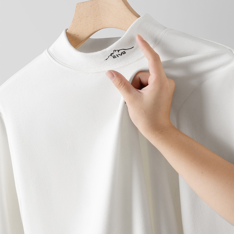 Warm Thermal Tops Men Basic Un - Embroidery Men Shirt ulasan dan harga