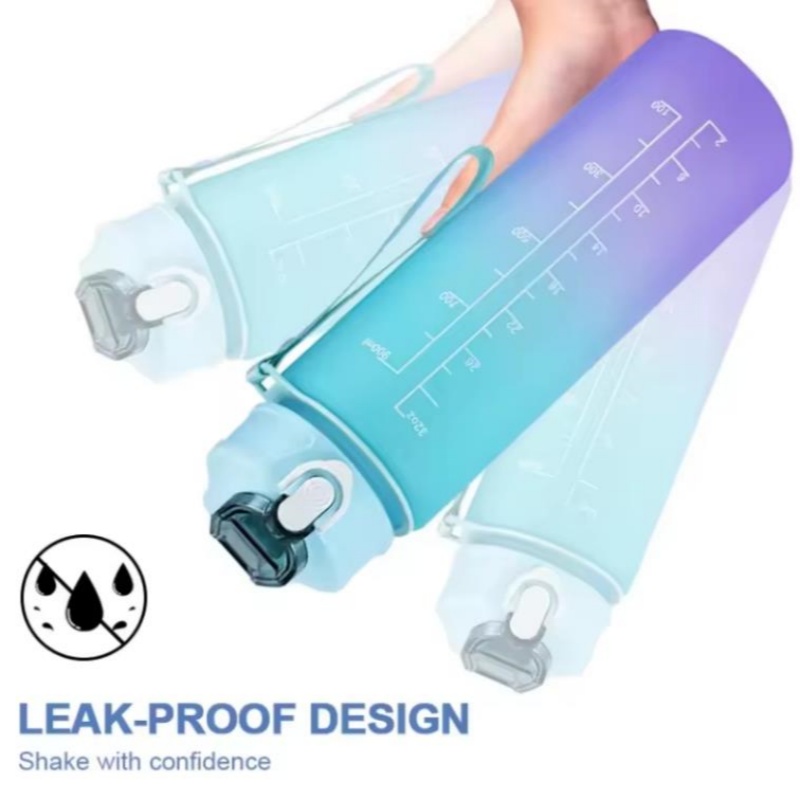 750ML Sports Water Bottle with - Embroidery Water ulasan dan harga