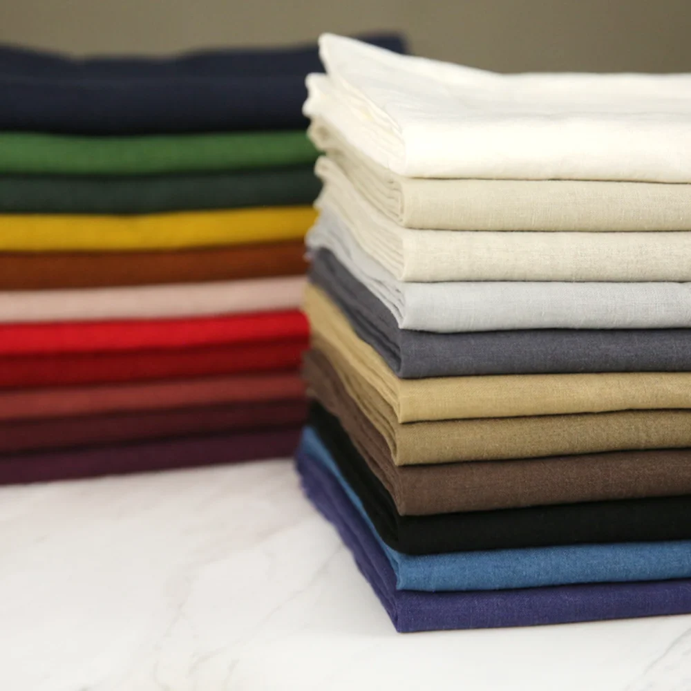100% Pure Linen Natural fibers - Linen Fabric Natural ulasan dan harga