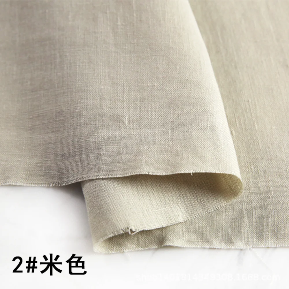100% Pure Linen Natural fibers - Linen Fabric Natural ulasan dan harga