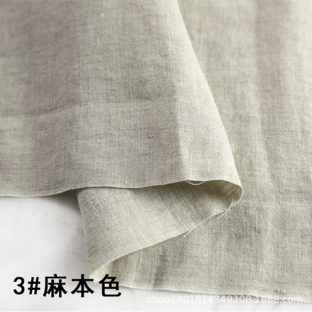 100% Pure Linen Natural fibers - Linen Fabric Natural ulasan dan harga