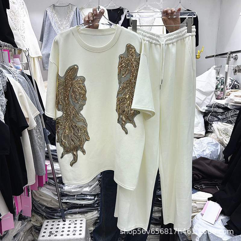 New Spring Summer Women Two-pi - Embroidery Class ulasan dan harga