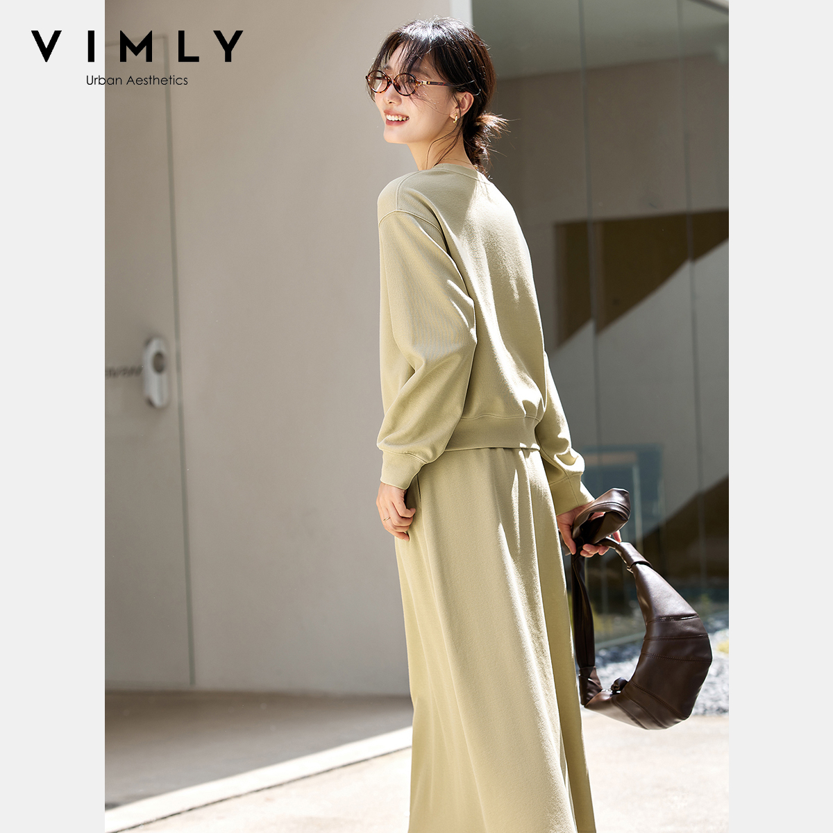 VIMLY 2 Piece Skirt Sets Woman - Embroidery Class ulasan dan harga
