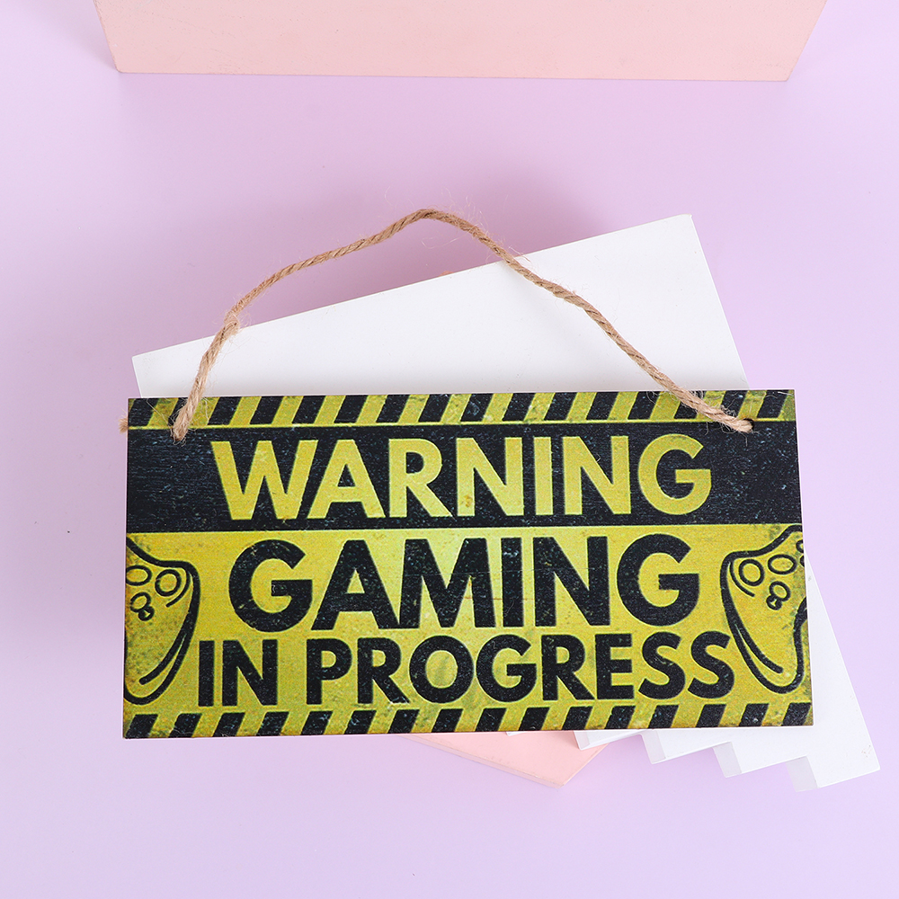 1PC Gaming Room Sign Wood Plaq - Embroidery Studio ulasan dan harga