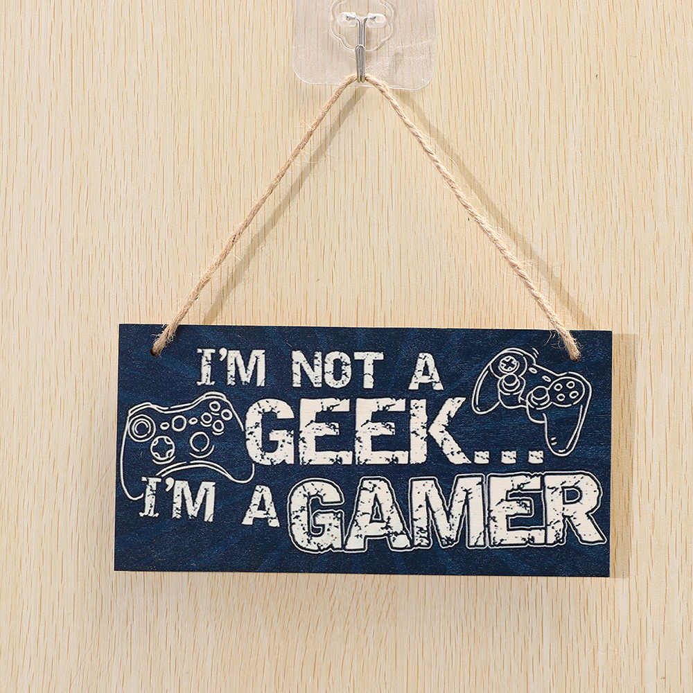1PC Gaming Room Sign Wood Plaq - Embroidery Studio ulasan dan harga