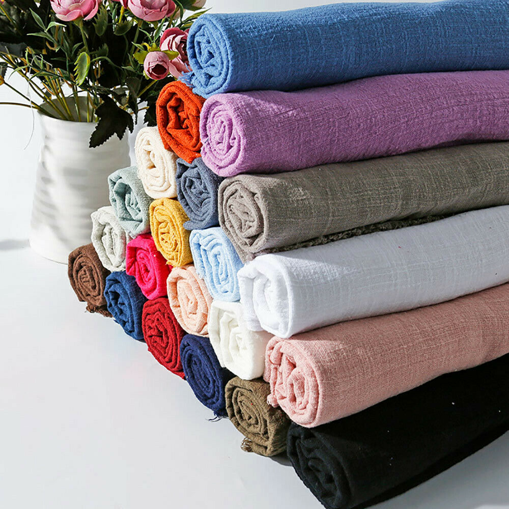 Colorful Thin Linen Cotton Cre - Linen Fabric Natural ulasan dan harga
