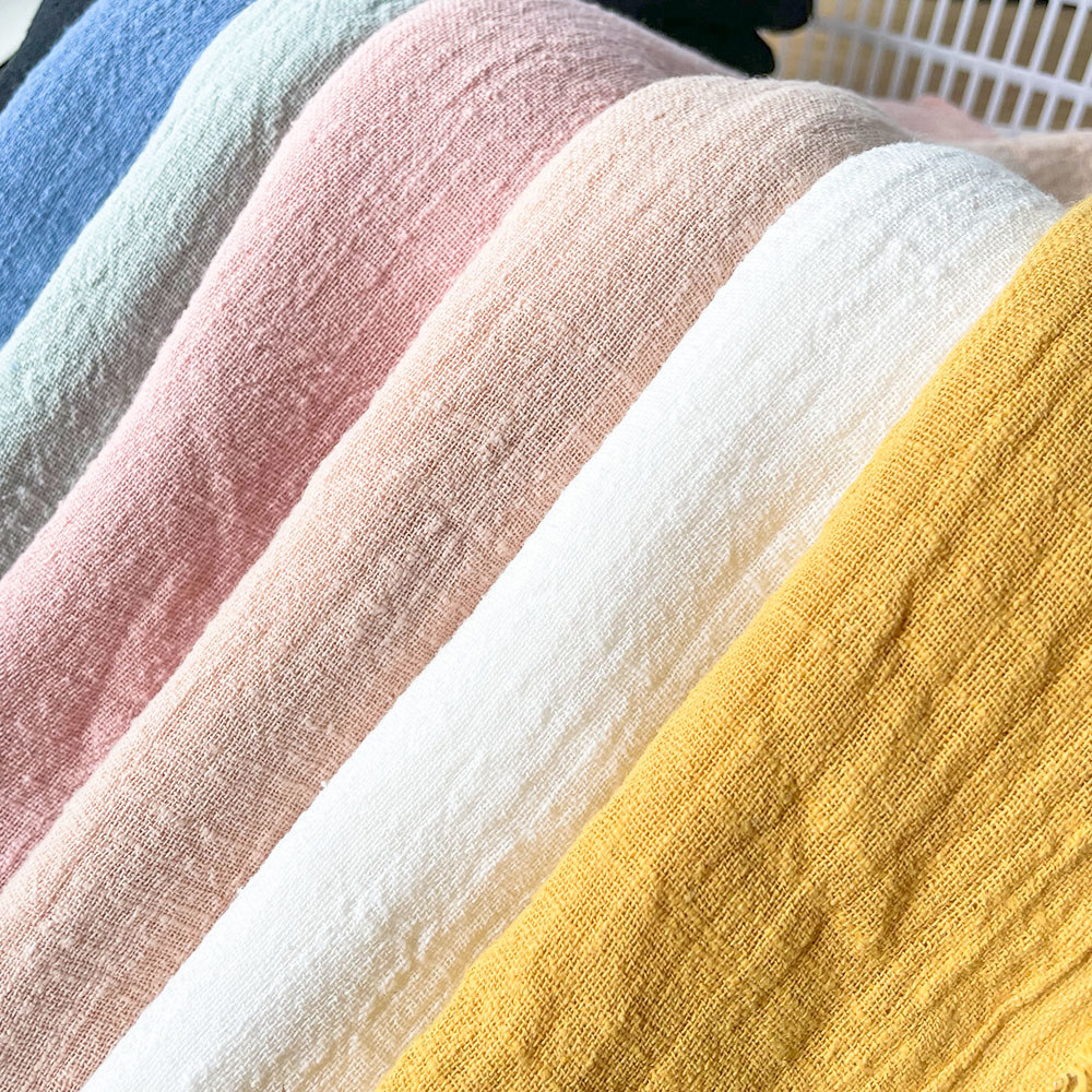 Colorful Thin Linen Cotton Cre - Linen Fabric Natural ulasan dan harga