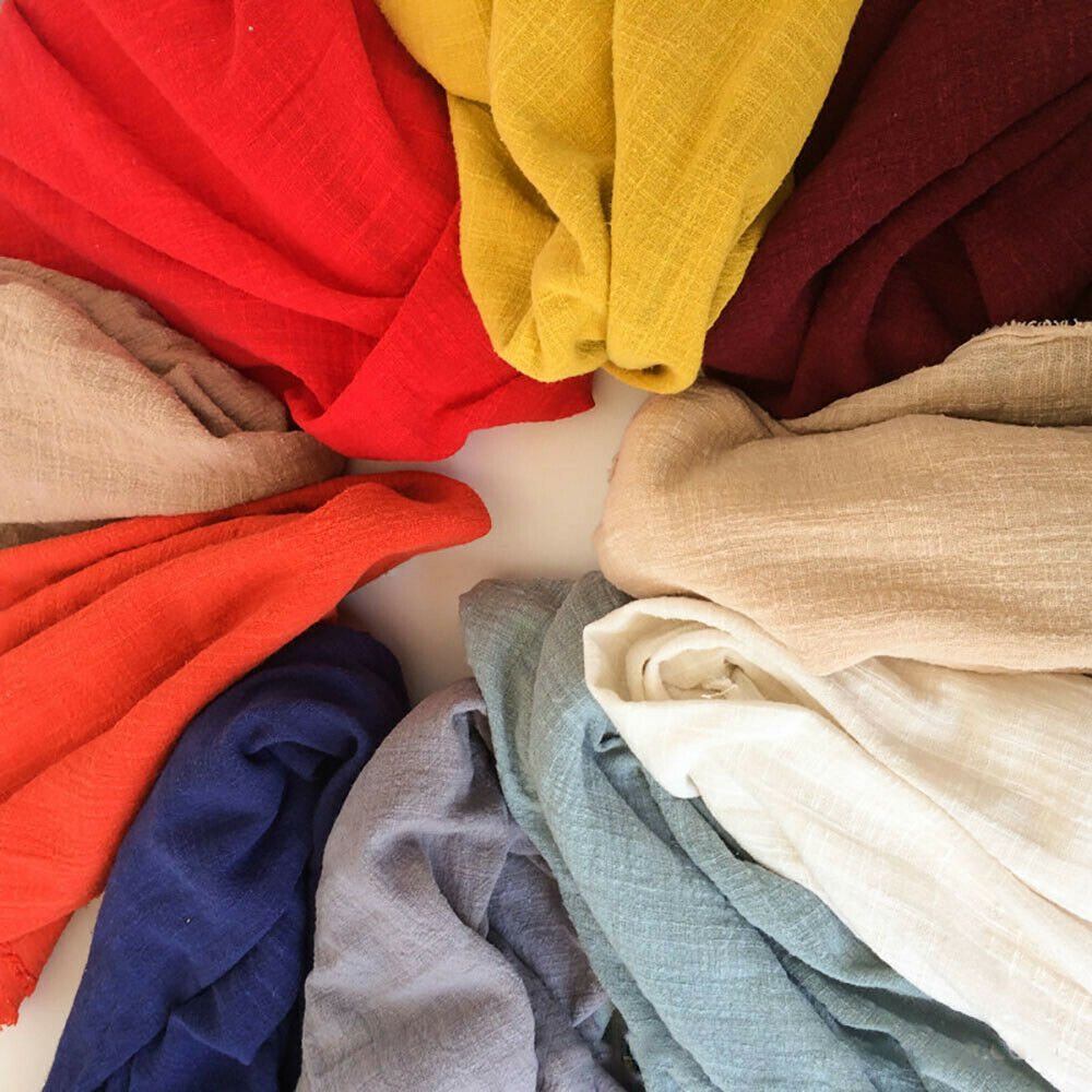 Colorful Thin Linen Cotton Cre - Linen Fabric Natural ulasan dan harga